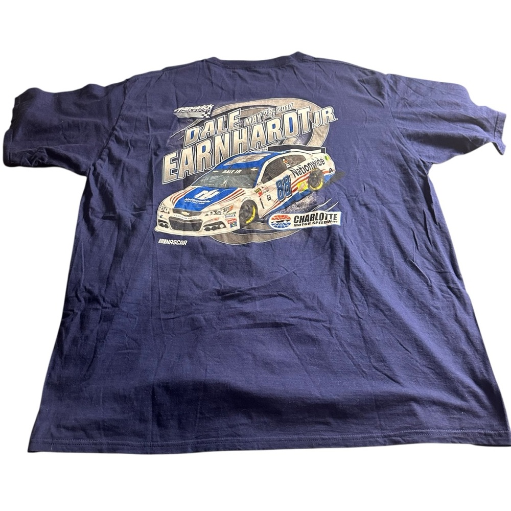 Lot Of 2 Dale Earnhardt Jr Tshirts Size 2XL READ 1 Blue 1 Black - Picture 2 of 10